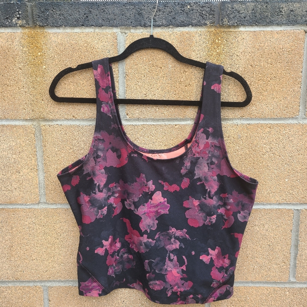 Jessica Simpson Floral Workout Top